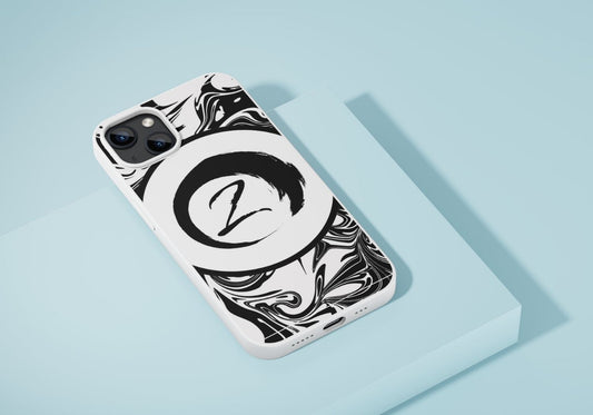 Minimalist Black & White Phone Case – Sleek Abstract Design
